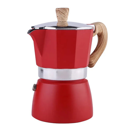 Durable Aluminum Moka Coffee Maker - Espresso Percolator Pot in Multiple Sizes (50ml to 600ml)