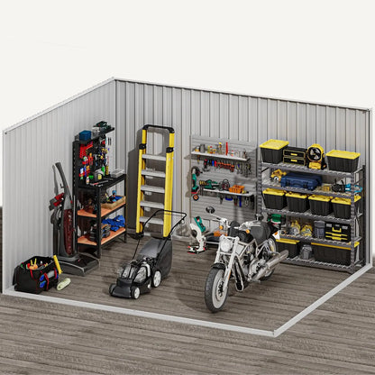 Yitahome 5 X 3 Ft/7 X 5 Ft/10 X 8 Ft Large Metal Outdoor Storage Shed, Heavy Duty Tool Storage Sheds for Backyard Patio Lawn - Ideal for Bicycles, Garden Tools, and Lawn Equipment, Easy-To-Assemble