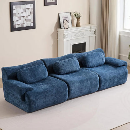 Oversized Modular Cloud Couch – Boneless Sectional Sofa with Multiple Seater Options, Deep Seat Comfort, No Assembly for Apartment Living Room Large Big Comfy