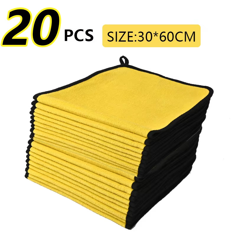 Premium Microfiber Car Wash & Drying Towel - Ultimate Auto Detailing Cloth for a Spotless Shine