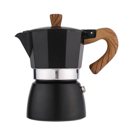 Durable Aluminum Moka Coffee Maker - Espresso Percolator Pot in Multiple Sizes (50ml to 600ml)