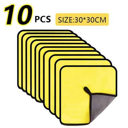 Premium Microfiber Car Wash & Drying Towel - Ultimate Auto Detailing Cloth for a Spotless Shine