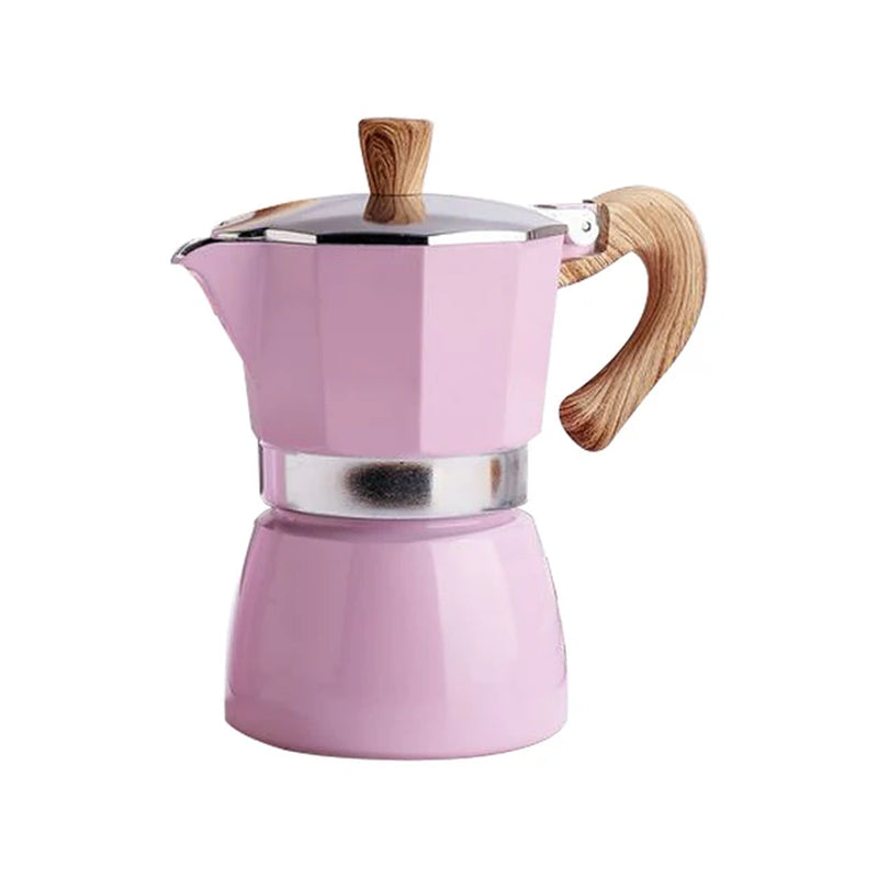 Durable Aluminum Moka Coffee Maker - Espresso Percolator Pot in Multiple Sizes (50ml to 600ml)