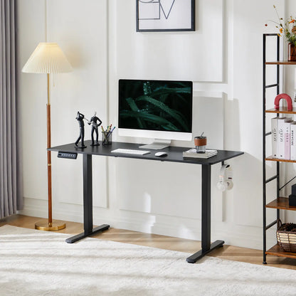 Electric Standing Desk with Memory Preset, Ergonomic Height Adjustable Table with T-Shaped Metal Bracket Modern Workstations
