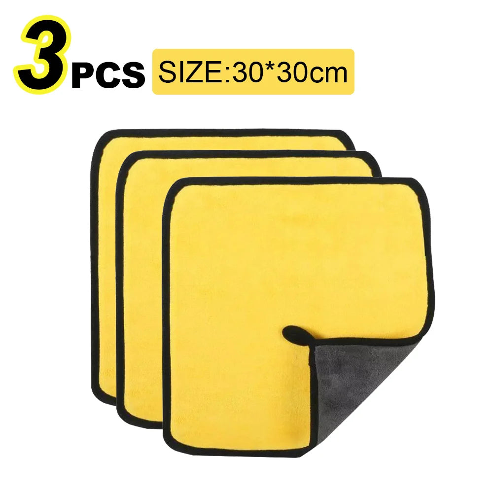 Premium Microfiber Car Wash Towel - 30x30cm Drying & Detailing Cloth for Ultimate Car Care