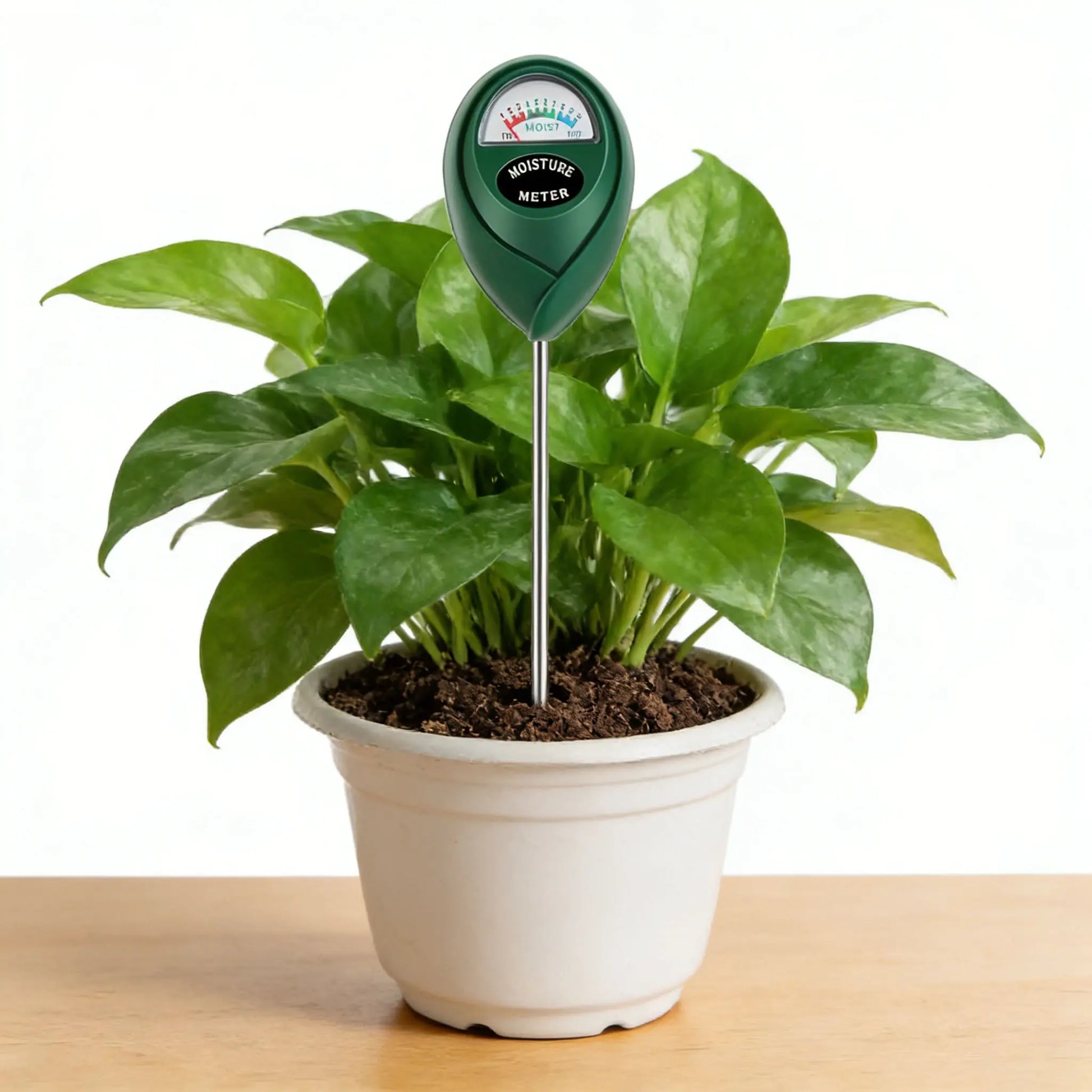 Soil Moisture Meter, Hygrometer Sensor for Plant Care, Indoor Outdoor Potted Plants, Gardening & Lawn, No Battery Required (Green)