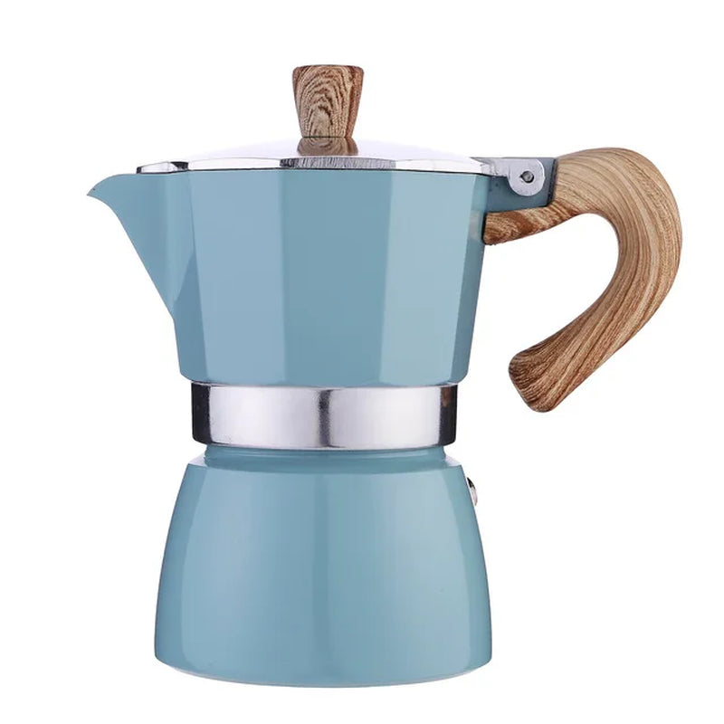Durable Aluminum Moka Coffee Maker - Espresso Percolator Pot in Multiple Sizes (50ml to 600ml)