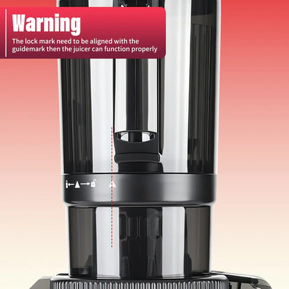 Masticating Juicer 200W, Slow Cold Press Juicer with 112Mm Large Feed Chute, 60 RPM, Reverse Function, Stainless Steel Housing
