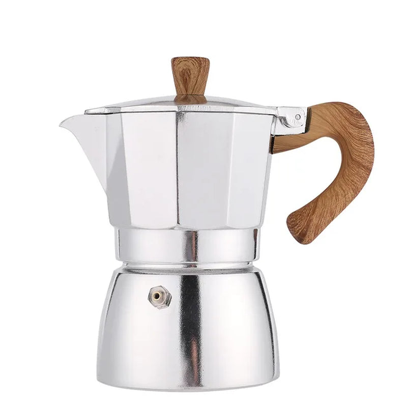 Durable Aluminum Moka Coffee Maker - Espresso Percolator Pot in Multiple Sizes (50ml to 600ml)