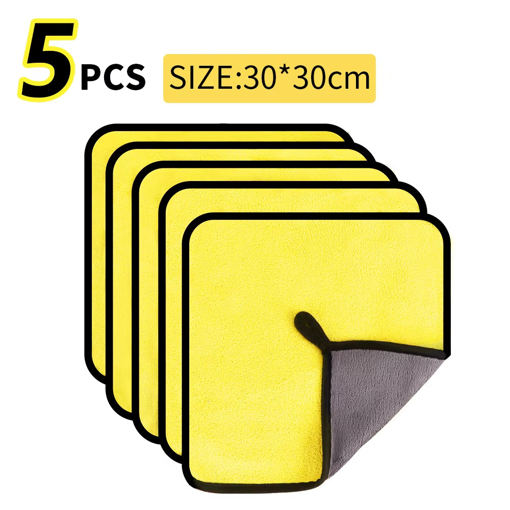Premium Microfiber Car Wash & Drying Towel - Ultimate Auto Detailing Cloth for a Spotless Shine