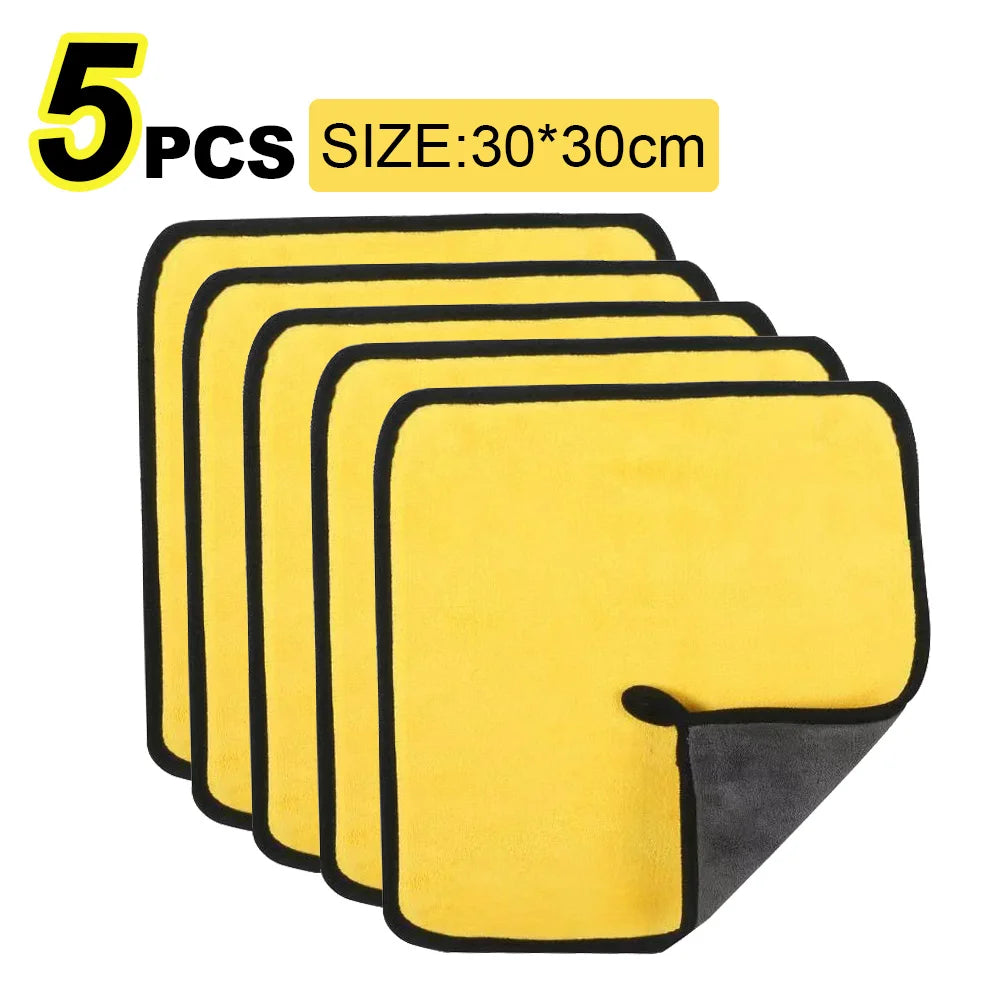 Premium Microfiber Car Wash Towel - 30x30cm Drying & Detailing Cloth for Ultimate Car Care