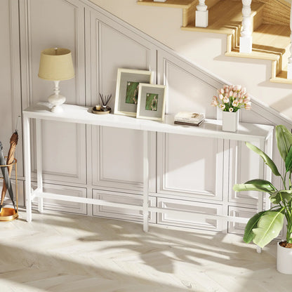 Console Table with Outlet, Sofa Table with Charging Station