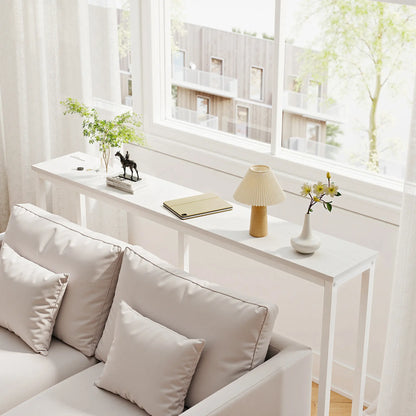 Console Table with Outlet, Sofa Table with Charging Station