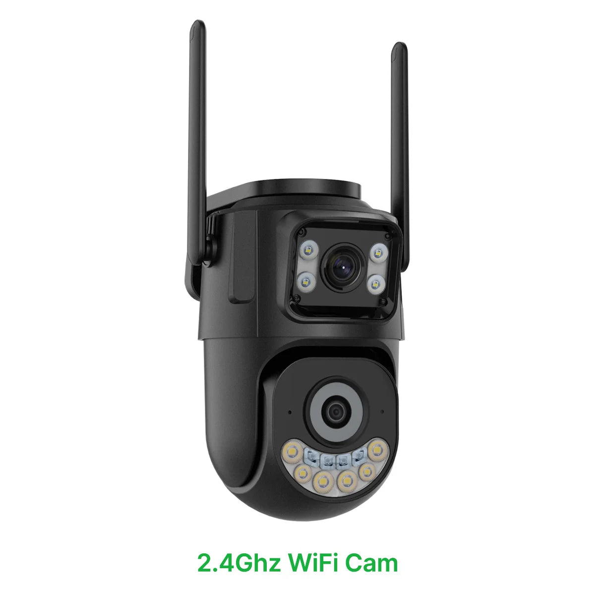 Revolutionary Dual Lens WiFi PTZ Camera - 2.4GHz & 5GHz Outdoor Security Surveillance with Auto Tracking & Icsee Technology