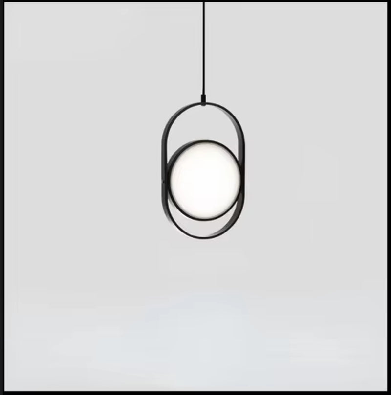 Nordic Wave Shape Hanging Lamp - Black Gold Industrial Ceiling Pendant for Living and Dining Room - 26W Elegance