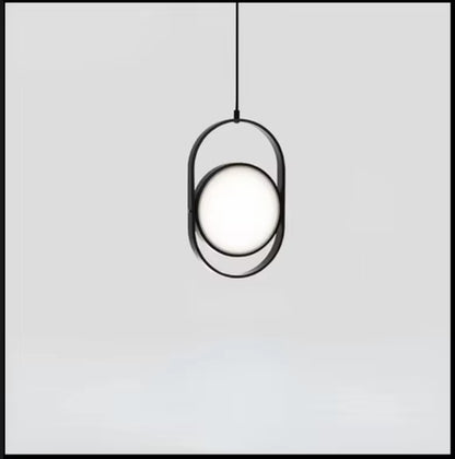 Nordic Wave Shape Hanging Lamp - Black Gold Industrial Ceiling Pendant for Living and Dining Room - 26W Elegance